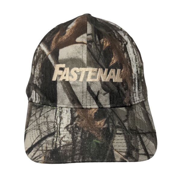 Fastenal Strapback Hat Camo One Size Embroidered Adjustable 6 Panel - Picture 1 of 8